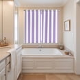 thumbnail image 3 of Purple Striped Kitchen Curtains 63 Inch Length, Modern Farmhouse Purple White Stripes Grommet Top Bedroom Living Room Curtains, Light Filtering Cafe Curtain Drapes 2 Panels Set 84''x63'', 3 of 9