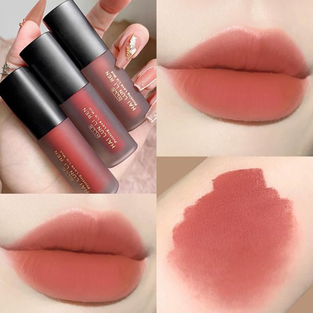 Matte Velvet Lip Glaze Waterproof Long Lasting Not EasyTo Fade Lip Gloss Silky Smooth Lipstick Makeup Sexy Women Lip Gloss Gift zhangyuxiang LED
