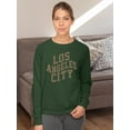 thumbnail image 2 of Retro College Los Angeles City. Sweatshirt Women -Image by Shutterstock, Female 4X-Large, 2 of 4