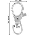 thumbnail image 3 of 50 pièces anneaux de pied d'oiseaux de compagnie jaula porte boucle serrure griffe déclencheur mousqueton fer anti-evasion accessoire pour oiseaux de c, 3 of 5