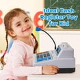 thumbnail image 4 of Caja registradora de juguete BAODLON 103 unidades con micrófono para niños mayores de 3 años, 4 of 7