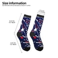 thumbnail image 2 of Rocae Red White Blue Fireworks 1 for Girls Boys Crew Socks,Children's Socks, Kids Socks, Toddler Socks: Daily Wear with Kids School Uniform, 2 of 5
