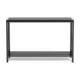 thumbnail image 1 of Industrial Console Table – 42.9" Skinny 2-Tier Sofa Table with Shelf, Narrow Entryway Storage, Metal Frame, 1 of 7