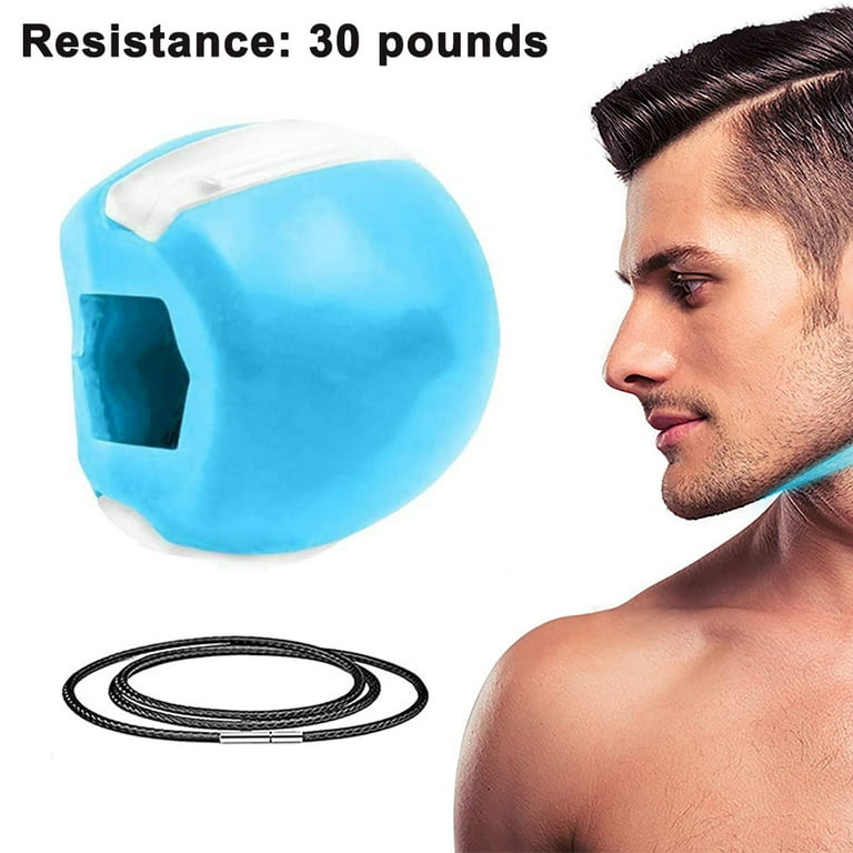 30/40/50 lbs Jawline Trainer Jaw Exerciser, Face and Neck Exerciser,  Portable Jawline Exerciser, Face Toning Ball for Defining Your Jawline 