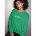 thumbnail image 2 of More Than A Super Hero Women Sweatshirt, Female Large, 2 of 4
