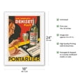 thumbnail image 2 of Pontarlier Deniset - Superior Anise - Aperitif Liquor - Vintage Food & Drink Poster by Joseph Charles c.1930s - Japanese Unryu Rice Paper Art Print (Unframed) 18 x 24 in, 2 of 4