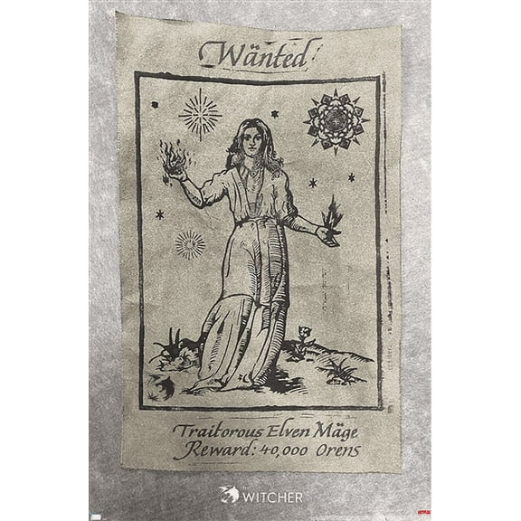 Netflix The Witcher Season 2 - Wanted Elven Mage Wall Poster, 14.725" x 22.375"