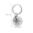 thumbnail image 3 of 6 Pcs Key Rings Lucky Keychains Metal Keychains Key Charms Good Luck Charms Bag Accessories For Women, 3 of 8