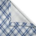 thumbnail image 3 of Ambesonne Navy Plaid Kitchen Curtains, Fashion Diagonal Lines, 55"x45", Azure Blue Sky Blue, 3 of 3