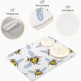 thumbnail image 4 of Dish Drying Mat Cute Bee Kitchen Dish Pads Super Absorbent Microfiber Dish Drying Rack Pads Safe Heat-resistant Kitchen Counter Mat,16x18 Inch, 4 of 7