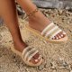 thumbnail image 5 of Sandalias de Deslizamiento Planas de Zapatillas de Pie Abierto de las Mujeres con Suela Suave para el Uso Casual de la Playa de Verano Al Aire Libre, 5 of 8