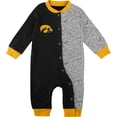 thumbnail image 2 of Infant Black Iowa Hawkeyes Playbook Two-Tone Sleeper, 2 of 3