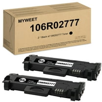 106R02777 (2-Pack Black) Toner Cartridges with Chip Compatible for Xerox 106R02777 Toner for Xerox Phaser 3052 3260 3260Dl 3260DNI WorkCentre 3215 3215NI 3225 3225DNI Printers