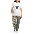 thumbnail image 4 of CafePress - Sea Turtle Peace Women's Light Pajamas - Women's Short Sleeve Print T-Shirt and Pants Light Cotton Pajama Set, 4 of 7