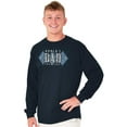 thumbnail image 3 of World's Greatest Dad Argyle Fathers Men's Big & Tall Long Sleeve Graphic Tee Brisco Brands 2X, 3 of 5