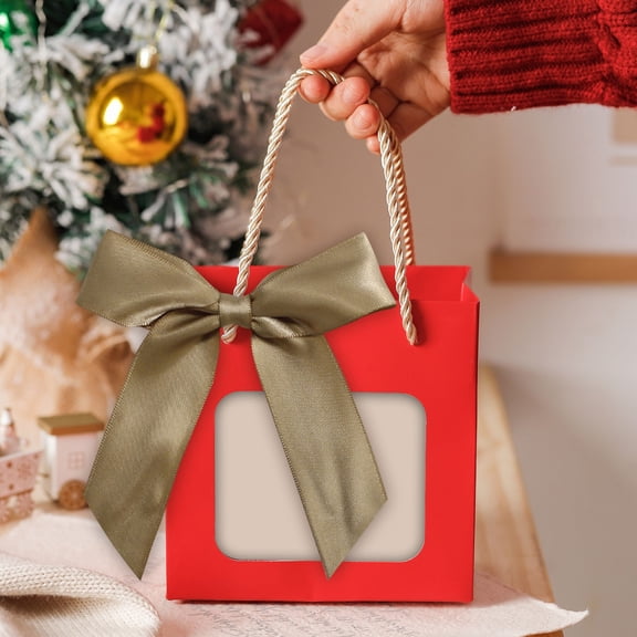 Mini Metallic Edge Satin Ribbon Bowknot, DIY Applique for Crafts, Scrapbooking, Sewing, Wedding, and Holiday Decoration by posdfud