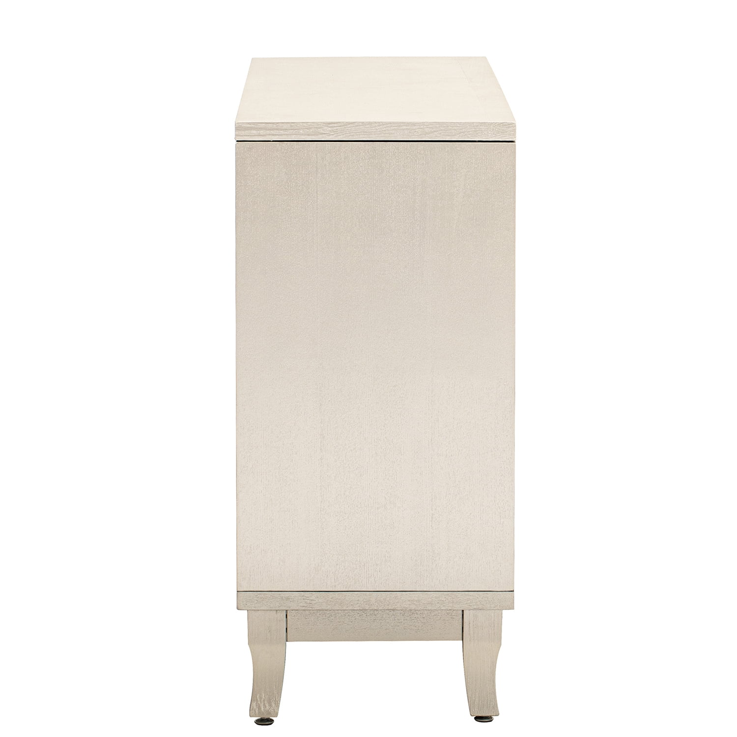 Kadyn Sideboard with Glass Doors, Accent Storage Cabinet with 3 Door, Sideboard Buffet Cabinet for Hallway, Champagne Kadyn Sideboard with Glass Doors, Accent Storage Cabinet with 3 Door, Sideboard Buffet Cabinet for Hallway, Champagne
