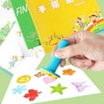 thumbnail image 2 of Tapis de Peinture pour Doigts Lavable à Base d'Eau pour Enfants, 36 Couleurs, Disque 24cm, 2 of 6