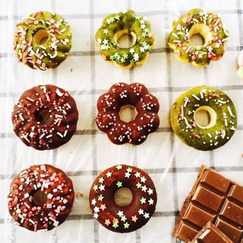 Baking Brass Mold Flowers Kitchenware Cookies Cake Donut Dessert Fly Maker