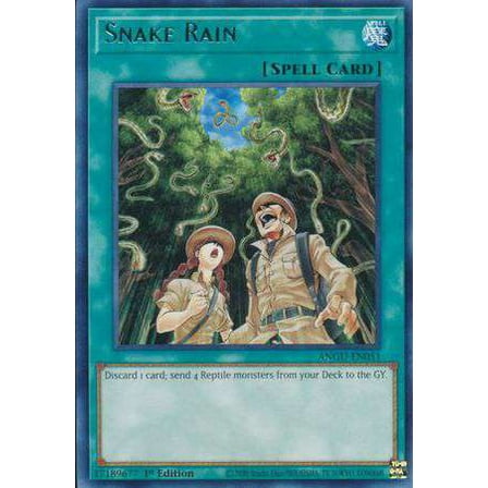 YuGiOh Ancient Guardians Rare Snake Rain ANGU-EN051
