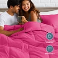 thumbnail image 5 of Bare Home Down Alternative Comforter Set - 3-Pieces - All Seasons - Queen, Pink, 5 of 10