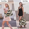 thumbnail image 6 of Large Capacity Tote Bag,Black Marble Gold Wave Pattern Handbag Fashion Luxury Tote Bag,15.7"x13"x 5.1" Inches,Laptop Compatible, 6 of 6