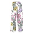 thumbnail image 3 of Purple Women's Casual Pants, Women'S Retro Printed Loose Pocket Patchwork Casual Cotton And Linen Pants,Women's Casual Pants 5XL, 3 of 6