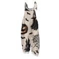 thumbnail image 2 of BOMYJESK Halloween Jumpsuits for Women Bat Pumpkin Ghost Sleeveless Overall Jumpsuit 2026 Fall Baggy Overalls Black 3XL, 2 of 7