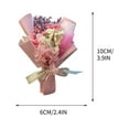 thumbnail image 3 of Pink Mini Dried Flowers Bouquet for Car Air Vent Clips, Car Air Outlet Perfume Decoration, Car FlowerVent Clips Car Air Fresheners Interior Accessories Automotive, 3 of 3