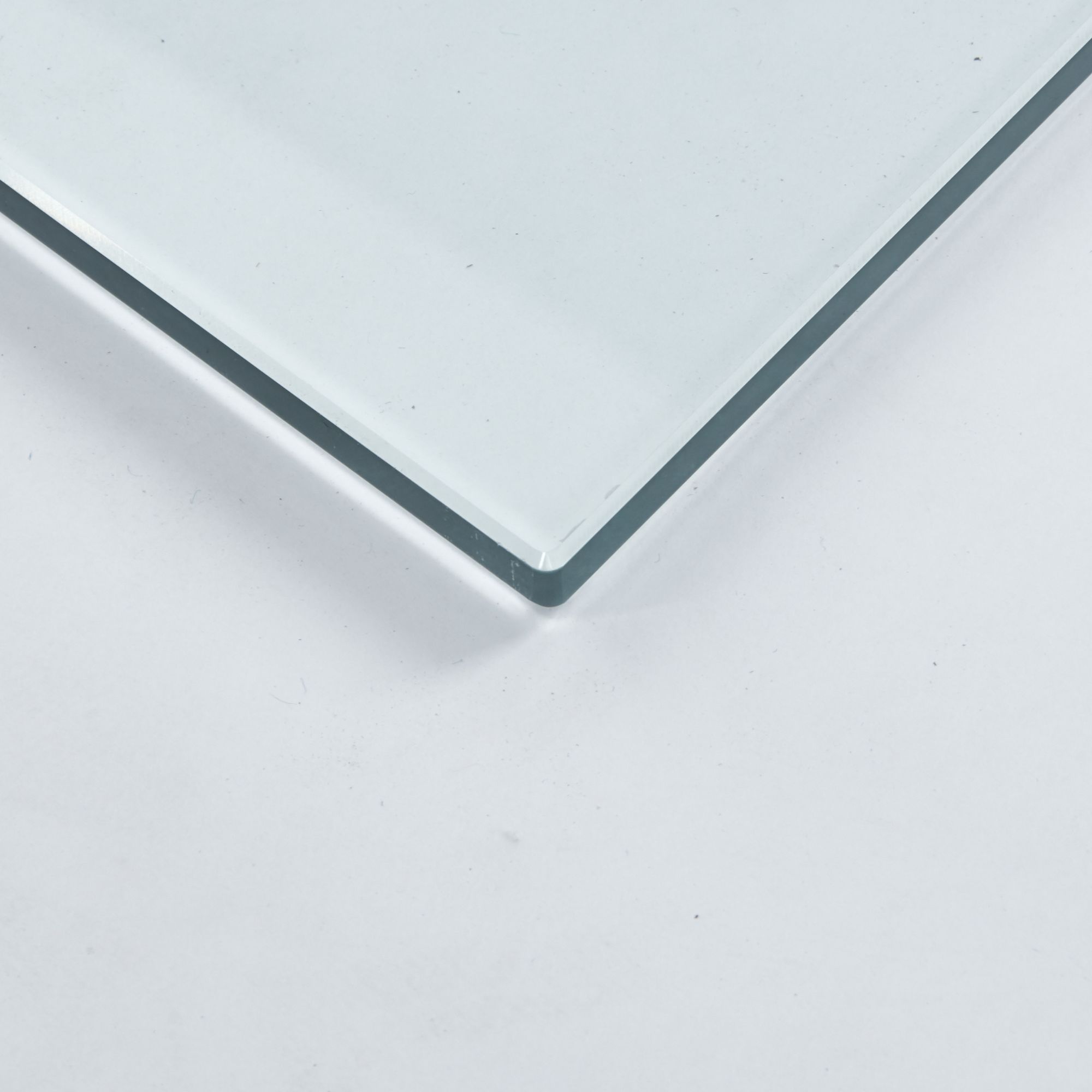 MAYEERTY 35.4*23.6in Rectangle Tempered Glass Top for Dining Coffee Table, Clear