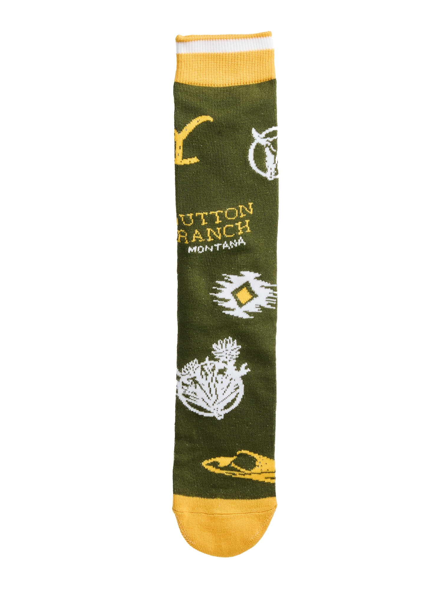 Yellowstone Men's Crew Socks, 3-Pack