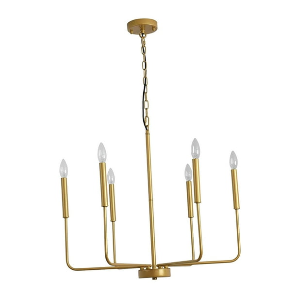 Lámpara colgante moderna clásica con forma de candelabro Dorado