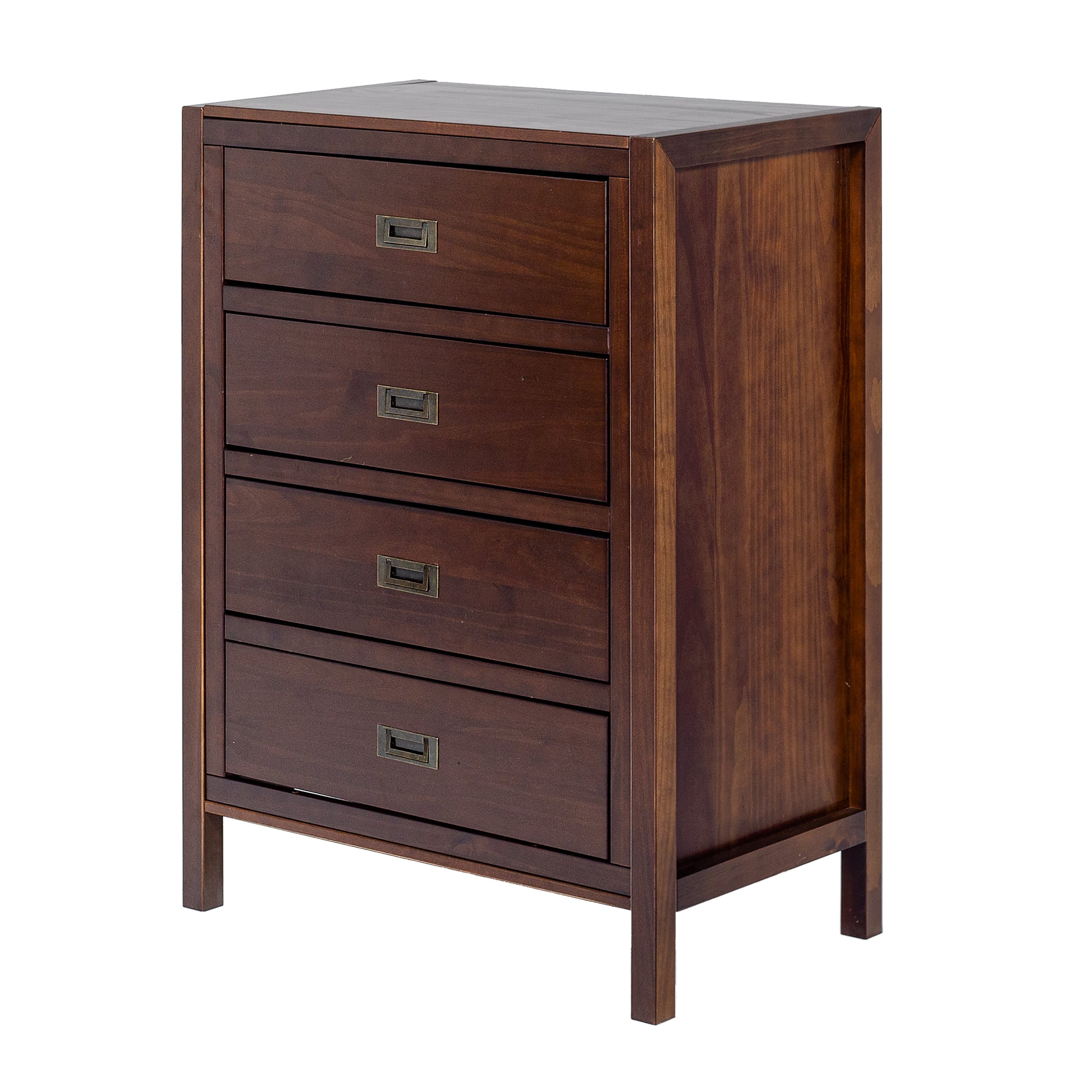 Chateau Lyon Annabelle Four Drawer Solid Wood Walnut Dresser