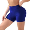 thumbnail image 4 of xfsWaSs High Waisted Yoga Shorts for Women Soft Workout Running Athletic Gym Shorts Solid Color Comfort Seamless Sports Biker Shorts, 4 of 4
