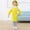 Yellow, variant on Zecgelong Kid Art Smock Solid Color Apron Sleeve And Hat Three Piece Set For Children Printed Artist Painting Aprons Smocks With Long Sleeve Girls Long Sleeve Smocks Size for Girl 9-12 Years