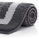 thumbnail image 2 of Alfombrilla de baño antideslizante, alfombrilla de baño de microfibra suave, alfombrilla de ducha absorbente lavable a máquina, 40 x 60 cm, gris, 2 of 4