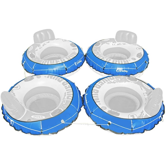 Bradley Pack of four - River run tube cover; compatible with Intex River Run tubes; convert your pool tube into heavy duty rafting tubes.  Fits most inflatable 53 inch river float tubes.