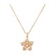 thumbnail image 2 of Collar de flores para mujer, colgante de flor de cristal giratorio, ajustable, giratorio, ideal para San Valentín, regalo de metal., 2 of 6
