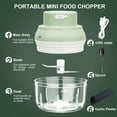 Electric Garlic Chopper Mini Portable, USB Charging, Safety Lock
