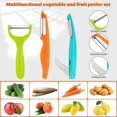 thumbnail image 3 of 3 Pieces Stainless Steel Vegetable and Fruit Peeler, 2 in 1 Fruit Peeler, 3 of 5