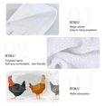 thumbnail image 5 of IAUYY Kitchen Hanging Towels Set of 2 100% Polyester Absorbent, Super Soft Hand Towels with Hanging Loops for Bathroom Kitchen in The Chicken Coop Houses and Fruits, 5 of 7