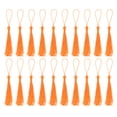 thumbnail image 1 of Unique Bargains 20Pack 5' Silky Bookmark Tassels with Loop for DIY Craft Accessory, Orange, 1 of 6