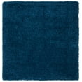 thumbnail image 3 of SAFAVIEH Fontana Jamie Solid Plush Shag Area Rug, Blue, 6'7" x 6'7" Square, 3 of 9