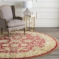 thumbnail image 4 of Mark&Day Wool Rugs, 5x8 Vienna Traditional Beige/Burgundy Area Rug, Red Beige Green Carpet for Living Room, Bedroom or Kitchen (5'6" x 8'6"), 4 of 4