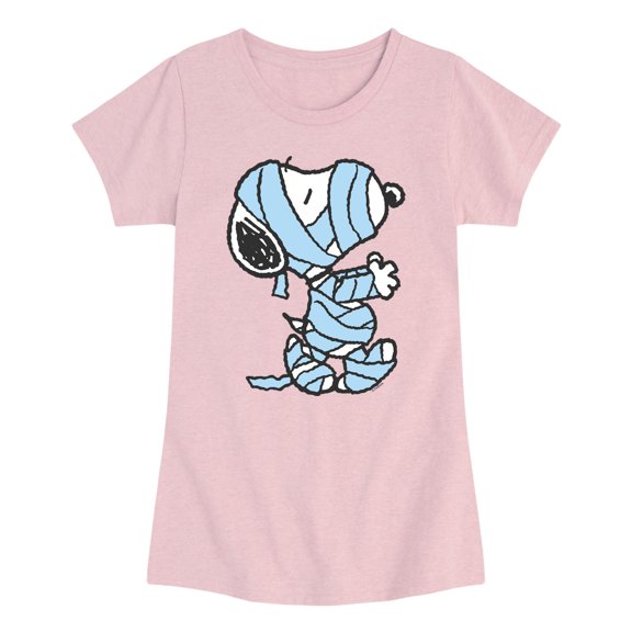 Peanuts - Mummified - Youth Girls Fitted Short Sleeve T-Shirt
