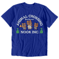 thumbnail image 2 of Animal Crossing New Horizons Nook Inc Tom Nook Mens and Womens Short Sleeve T-Shirt (Blue, S-XXL), 2 of 3