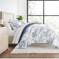 thumbnail image 1 of Juego de Edredón Ultrasuave para Todas las Estaciones, Ropa de Cama Alternativa en Hojas de Bambú Azul para King/Cal King de Comfort Canopy, 1 of 13