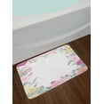 thumbnail image 2 of Shabby Chic Bath Mat, Garden of Wild Roses Framework Vintage Style Colorful Botanical Illustration, Non-Slip Plush Mat Bathroom Kitchen Laundry Room Decor, 29.5 X 17.5 Inches, Multicolor, Ambesonne, 2 of 2
