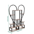 thumbnail image 4 of 6-Tier Large Metal Plant Stand Indoor Heart-Shaped Ladder Flower Pot Holder for Home Patio Garden, 4 of 11