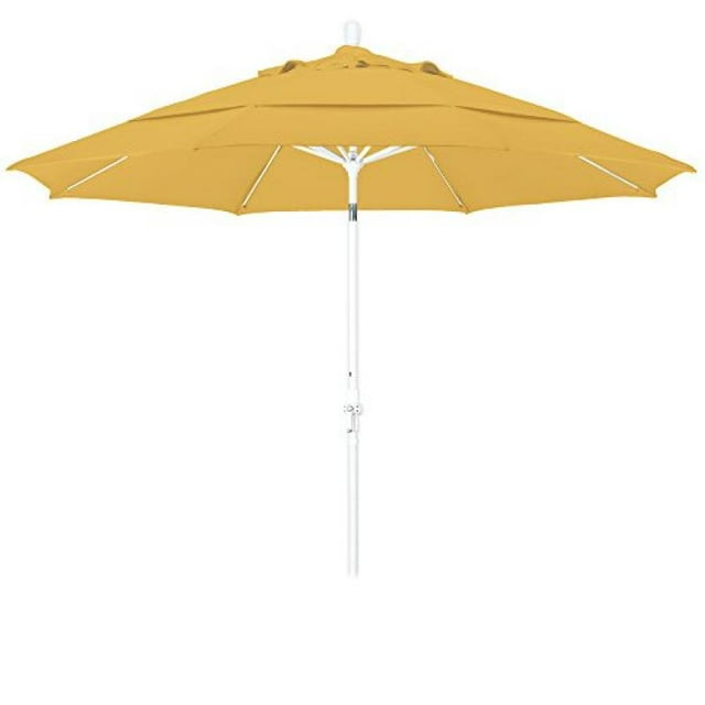 11 Marché en Fibre de Verre Umbrella Collier Inclinable DV Mat Blanc/oléfine/citron
